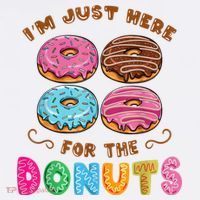 Im Just Here For The Donuts Candy Lover Long Sleeve Shirt thumb 2