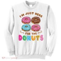 Im Just Here For The Donuts Candy Lover Sweatshirt thumb 0