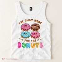 Im Just Here For The Donuts Candy Lover Tank Top thumb 2
