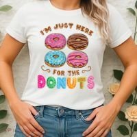 Im Just Here For The Donuts Candy Lover Women's T-Shirt thumb 2