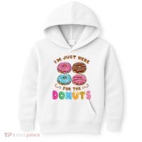 Im Just Here For The Donuts Candy Lover Kids Hoodie thumb 0