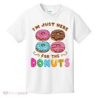 Im Just Here For The Donuts Candy Lover Kids T-Shirt thumb 0