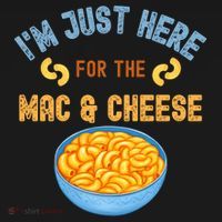 I'm Just Here For The Mac And Cheese Funny Food Humor Women's Hoodie thumb 2