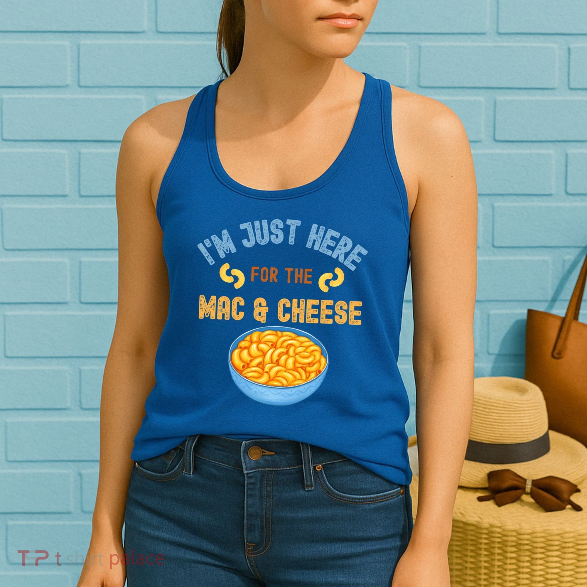 I'm Just Here For The Mac And Cheese Funny Food Humor Women's Tank Top