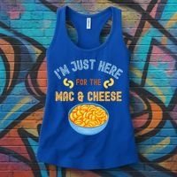 I'm Just Here For The Mac And Cheese Funny Food Humor Women's Tank Top thumb 3