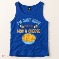 I'm Just Here For The Mac And Cheese Funny Food Humor Tank Top thumb 2