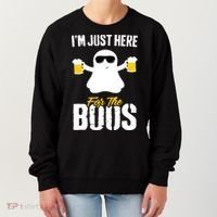 IM Just Here For The Boos Beer Funny Halloween Women's Sweatshirt thumb 0