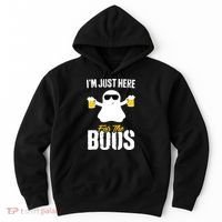 IM Just Here For The Boos Beer Funny Halloween Hoodie thumb 0