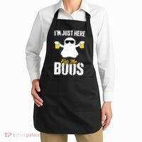 IM Just Here For The Boos Beer Funny Halloween Apron thumb 2