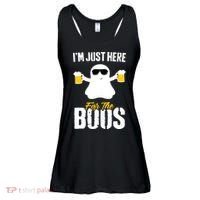 IM Just Here For The Boos Beer Funny Halloween Ladies Essential Flowy Tank thumb 0