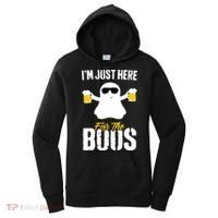 IM Just Here For The Boos Beer Funny Halloween Women's Hoodie thumb 0