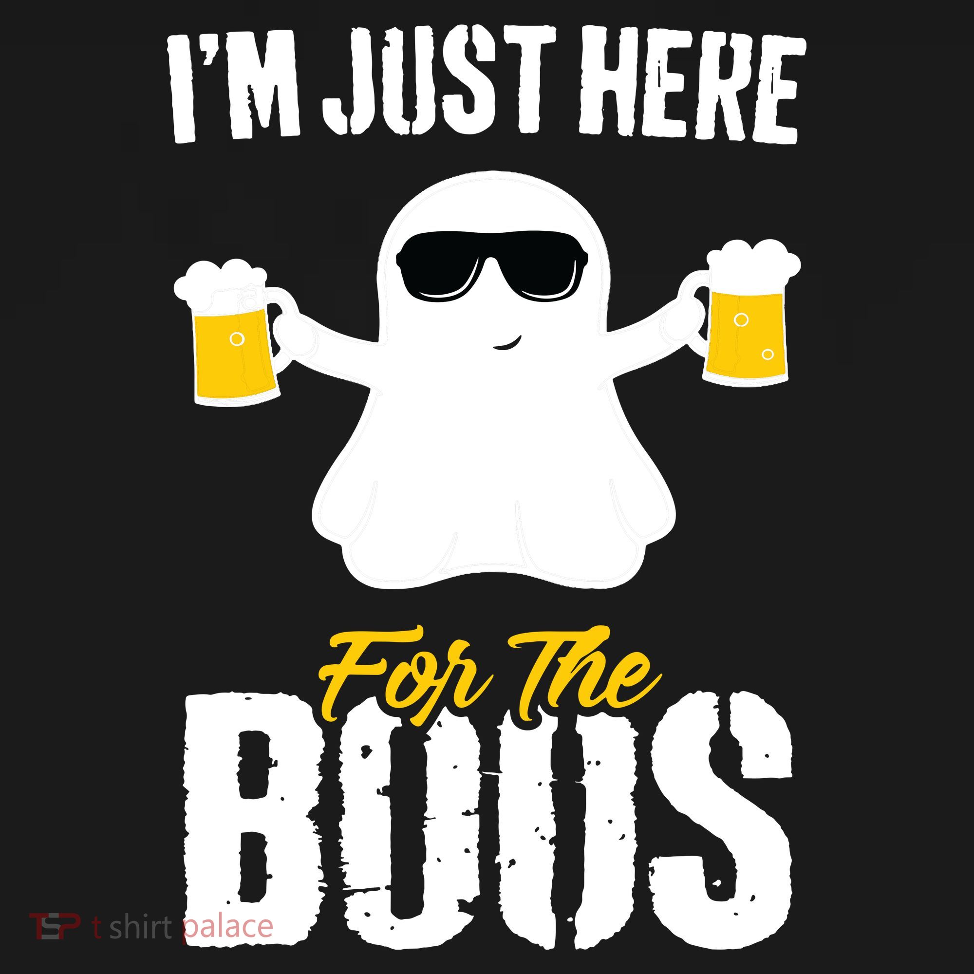 IM Just Here For The Boos Beer Funny Halloween Women's Hoodie