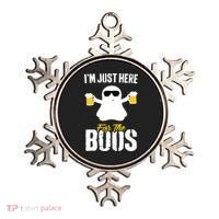 IM Just Here For The Boos Beer Funny Halloween Ornament thumb 0
