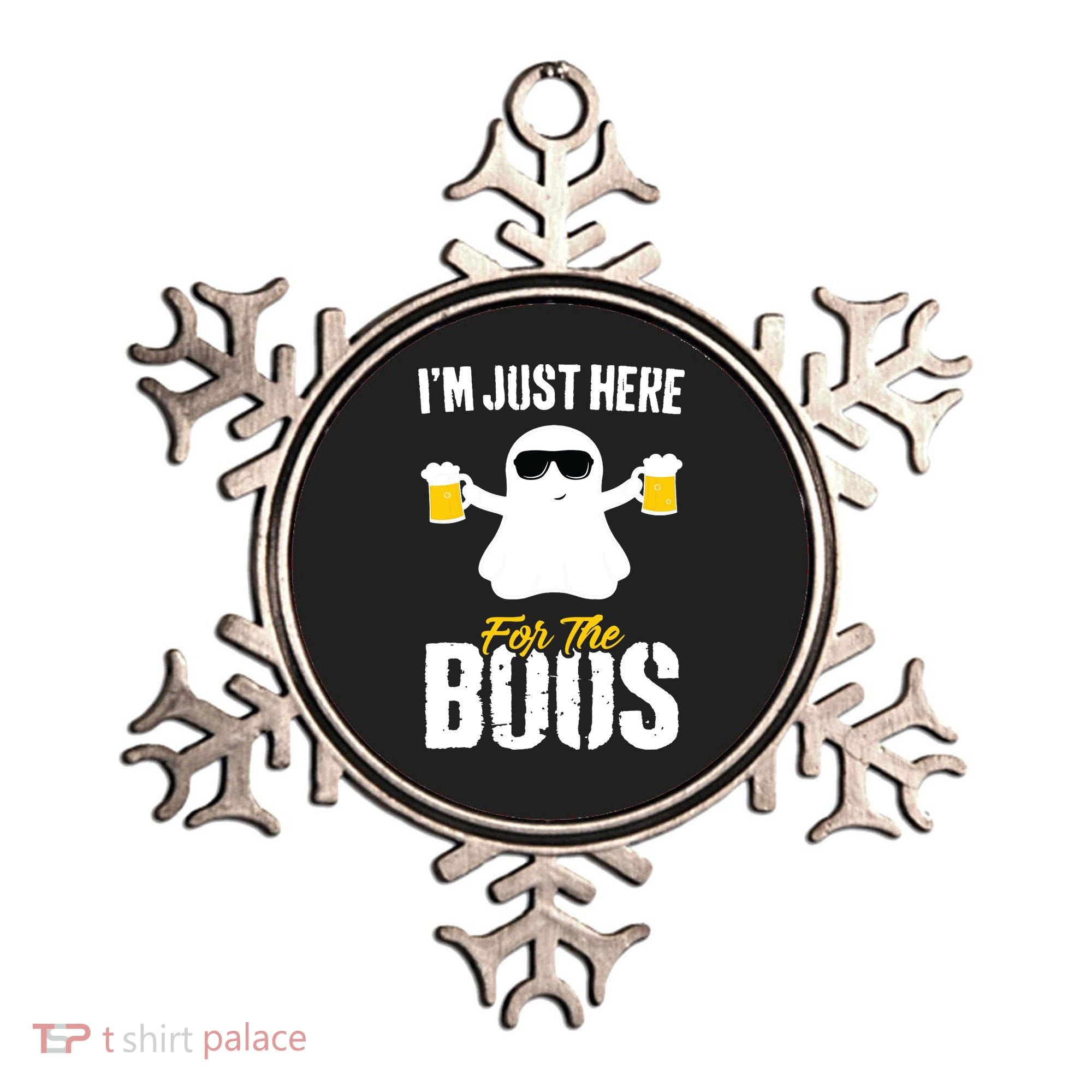 IM Just Here For The Boos Beer Funny Halloween Ornament