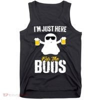 IM Just Here For The Boos Beer Funny Halloween Tank Top thumb 0