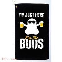 IM Just Here For The Boos Beer Funny Halloween Golf Towel thumb 0