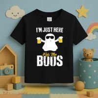 IM Just Here For The Boos Beer Funny Halloween Toddler T-Shirt thumb 3