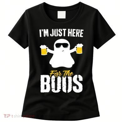 IM Just Here For The Boos Beer Funny Halloween Women's T-Shirt