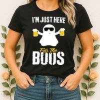 IM Just Here For The Boos Beer Funny Halloween Women's T-Shirt thumb 2