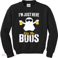 IM Just Here For The Boos Beer Funny Halloween Kids Sweatshirt thumb 0