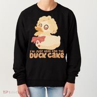 I Just Here For The Duck Cake Snack Women's Sweatshirt thumb 0