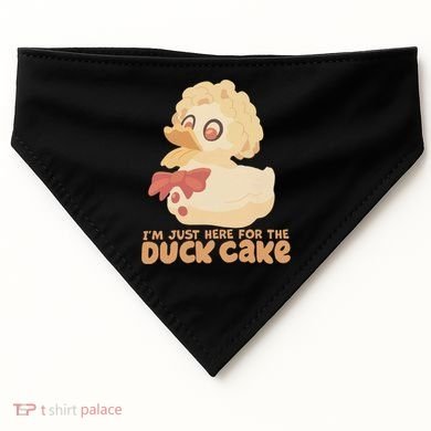 I Just Here For The Duck Cake Snack USA-Made Doggie Bandana