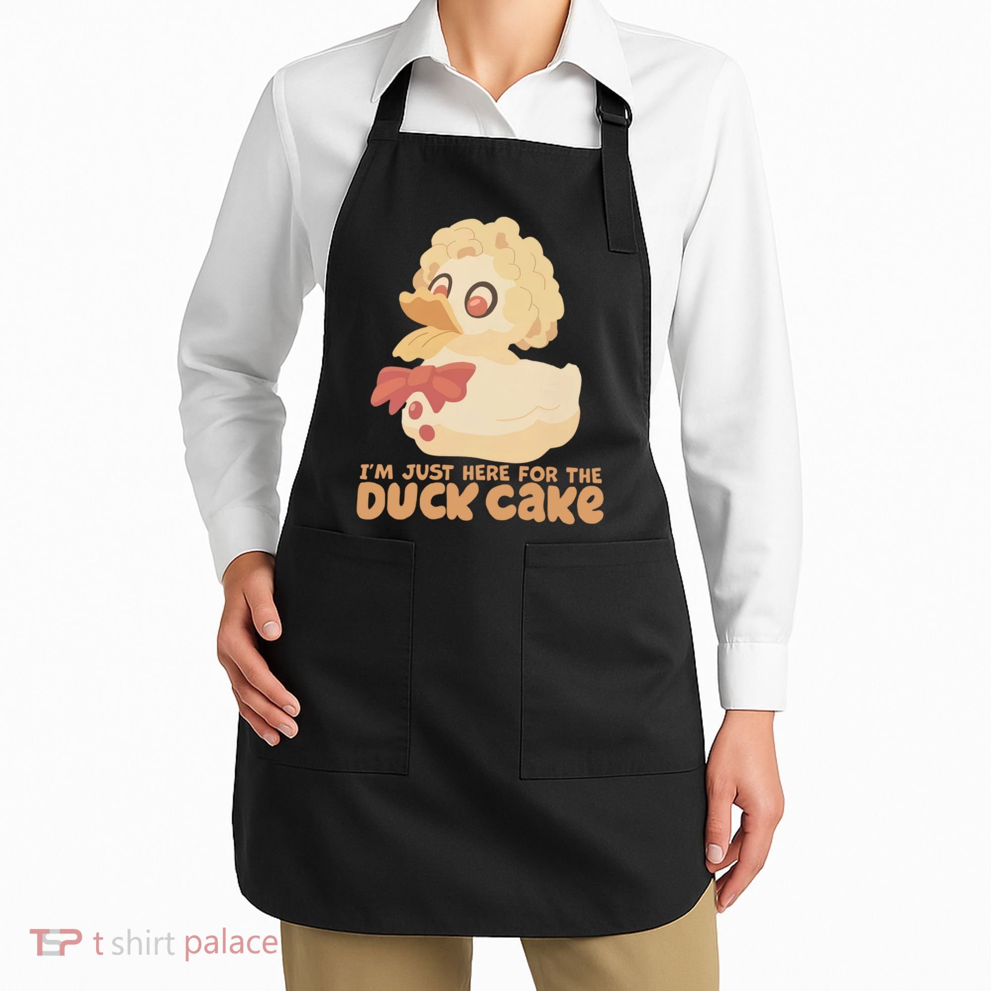 I Just Here For The Duck Cake Snack Apron