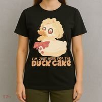 I Just Here For The Duck Cake Snack T-Shirt thumb 4