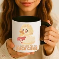 I Just Here For The Duck Cake Snack Coffee Mug thumb 3