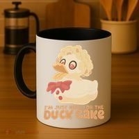 I Just Here For The Duck Cake Snack Coffee Mug thumb 4
