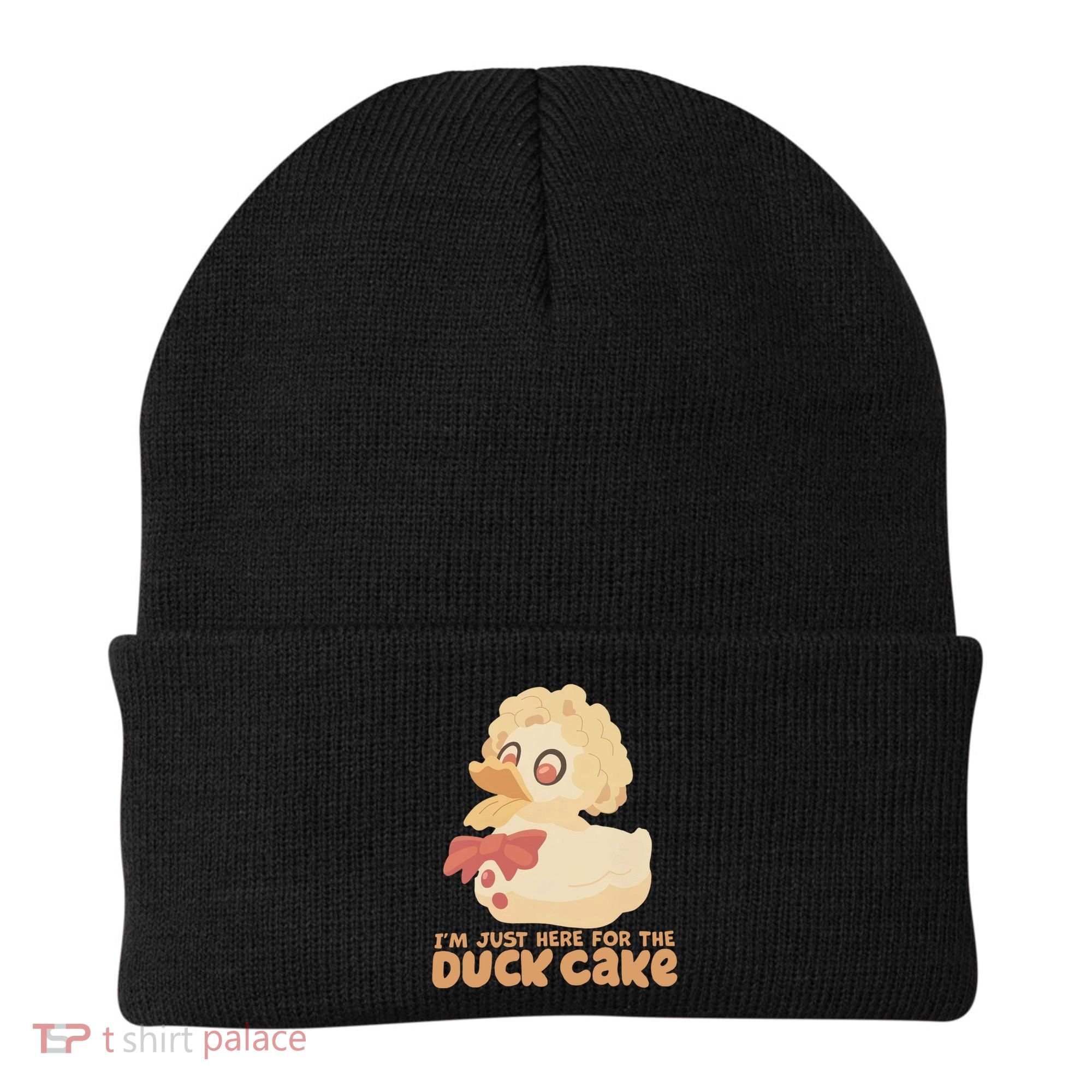 I Just Here For The Duck Cake Snack Beanie