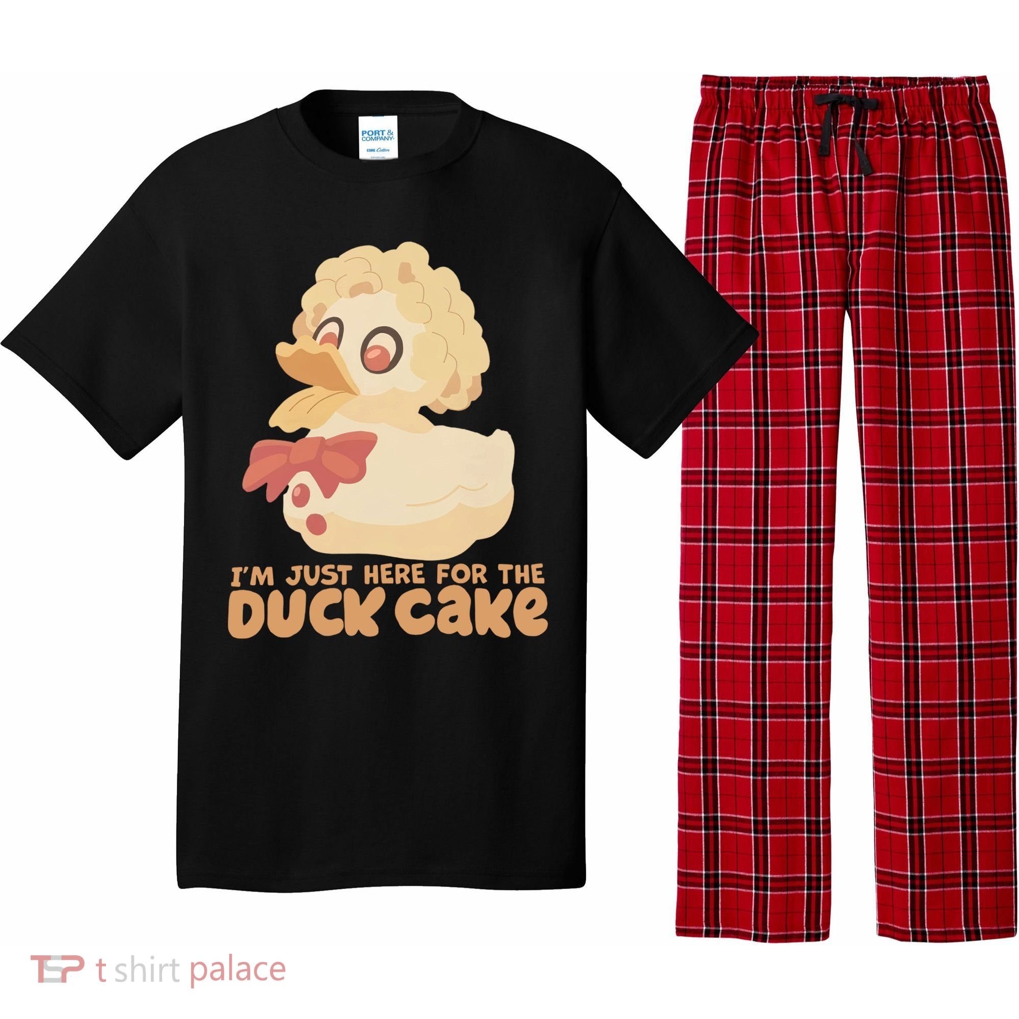 I Just Here For The Duck Cake Snack Pajama Set