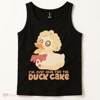 I Just Here For The Duck Cake Snack Tank Top thumb 2