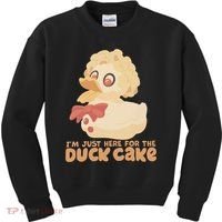 I Just Here For The Duck Cake Snack Kids Sweatshirt thumb 0
