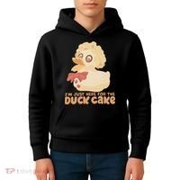 I Just Here For The Duck Cake Snack Kids Hoodie thumb 4