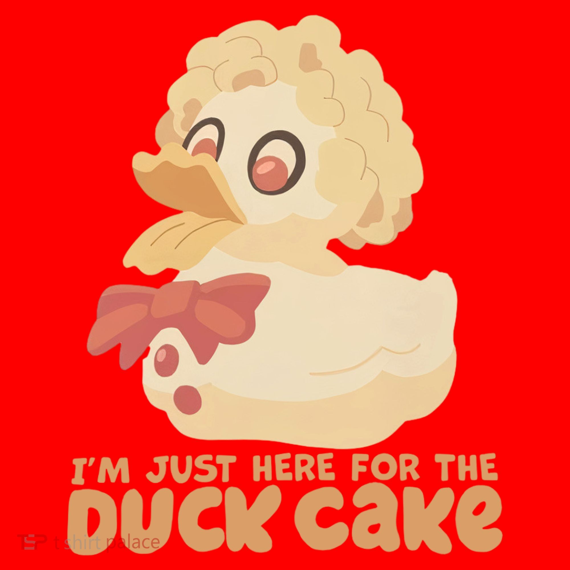 I Just Here For The Duck Cake Snack Santa Hat