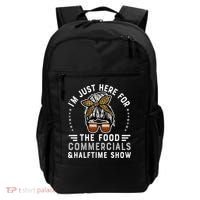 I’M Just Here For The Food Commercials And Halftime Show Gift Backpack thumb 0
