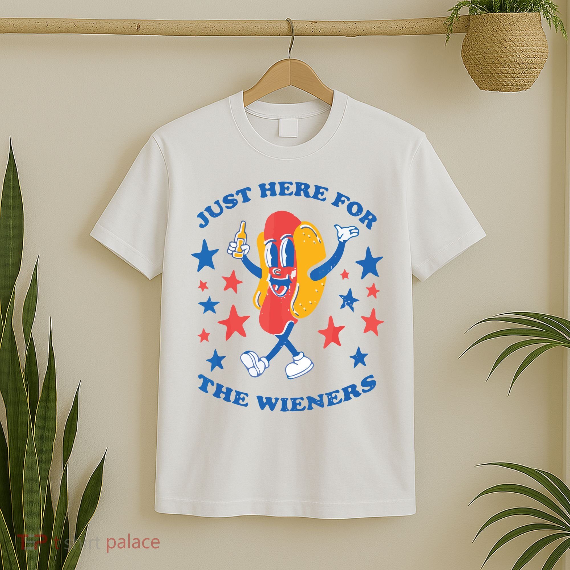 I'm Just Here For The Wieners 4th Of July Shirts T-Shirt