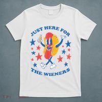 I'm Just Here For The Wieners 4th Of July Shirts T-Shirt thumb 5