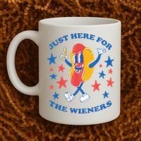 I'm Just Here For The Wieners 4th Of July Shirts Coffee Mug thumb 2