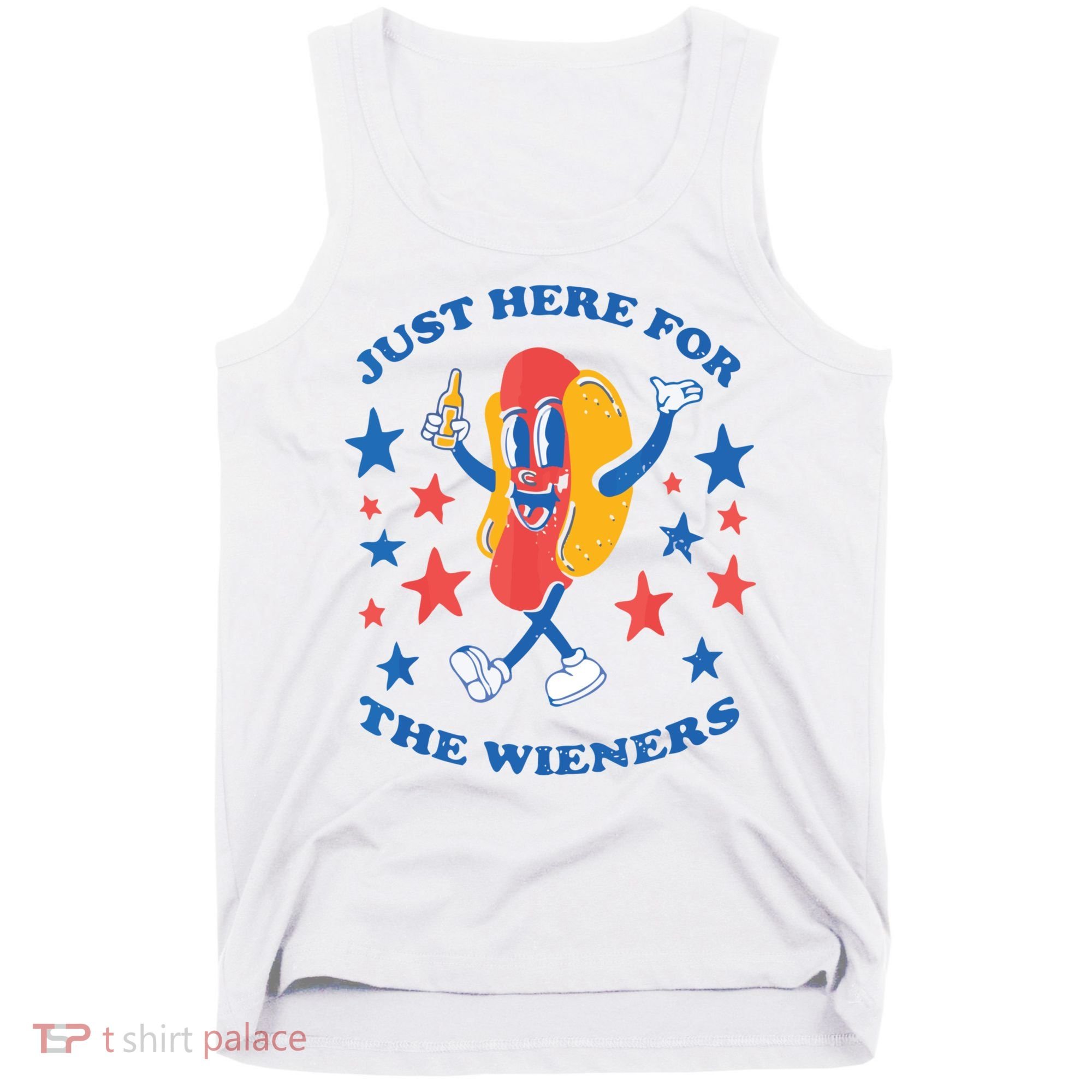 I'm Just Here For The Wieners 4th Of July Shirts Tank Top