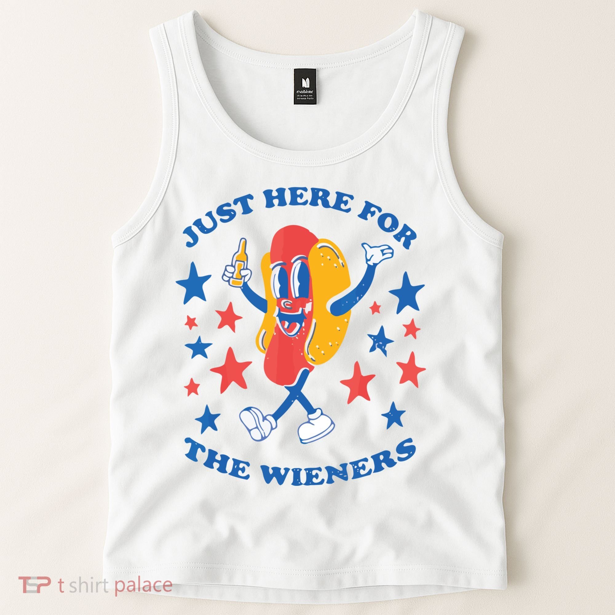 I'm Just Here For The Wieners 4th Of July Shirts Tank Top