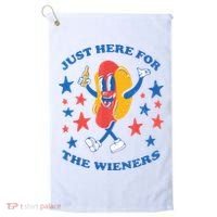 I'm Just Here For The Wieners 4th Of July Shirts Golf Towel thumb 0