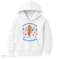 I'm Just Here For The Wieners 4th Of July Shirts Kids Hoodie thumb 0