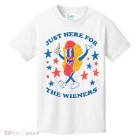 I'm Just Here For The Wieners 4th Of July Shirts Kids T-Shirt thumb 0