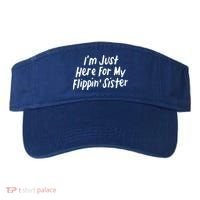 I'm Just Here For My Flippin' Sister Gymnast Brother Cool Gift Visor thumb 0