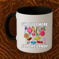 IM Just Here For The Candy Lollipop Sweets Gift Halloween Coffee Mug thumb 2