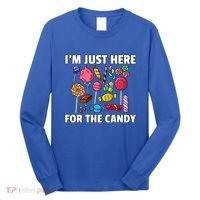 IM Just Here For The Candy Lollipop Sweets Gift Halloween Long Sleeve Shirt thumb 0
