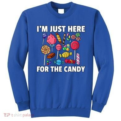 IM Just Here For The Candy Lollipop Sweets Gift Halloween Sweatshirt