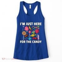 IM Just Here For The Candy Lollipop Sweets Gift Halloween Women's Tank Top thumb 0